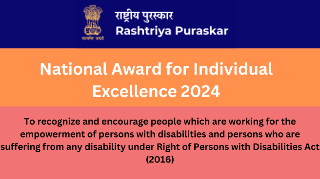 National Award for Individual Excellence 2024 :-