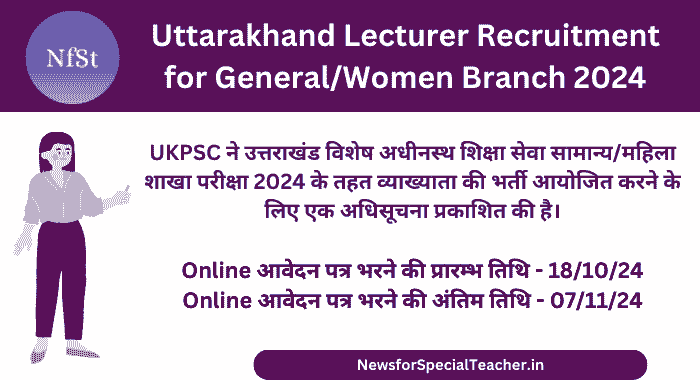 Uttarakhand Lecturer Recruitment